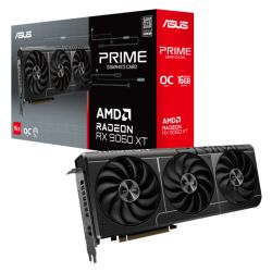 Asus PRIME RX9060 XT OC, PCIe5, 16GB DDR6, HDMI, 2 DP, 3330MHz Clock, Overclocked, Compact SFF-Ready