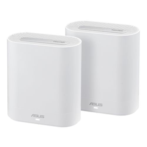 Asus ExpertWiFi EBM68 AX7800 Tri-Band WiFi 6 Mesh System 2-Pack White