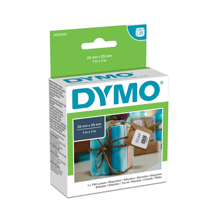Dymo S0929120 25mm x 25mm Square Multipurpose Labels