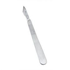 Swordfish Scalpel No.3 metal with 4 Blades Blister