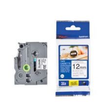 Brother TZE-231S2 Black on White 4M x 12mm Gloss Tape