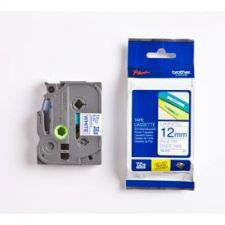 Brother TZE233 blue on white 8m x 12mm glossy label tape for printing labels