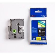 Brother TZE315 white on black 8M x 6mm glossy tape for labeling