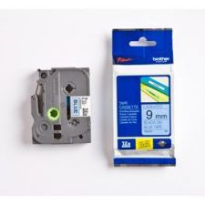 Brother TZE521 Black on Blue 8M x 9mm Gloss Tape