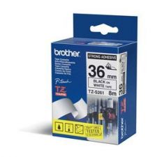 Brother TZES261 strong adhesive tape, 8M x 36mm, black text on white background