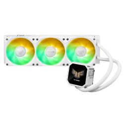 Asus TUF Gaming LC III 360 ARGB LCD White Edition Liquid CPU Cooler, 360mm Radiator, Customisable 2.8