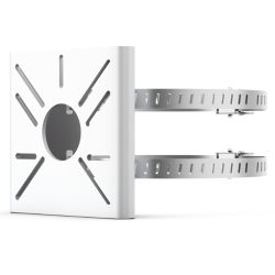 White TP-LINK VIGI camera pole mounting bracket for Bullet and PT VIGI cameras