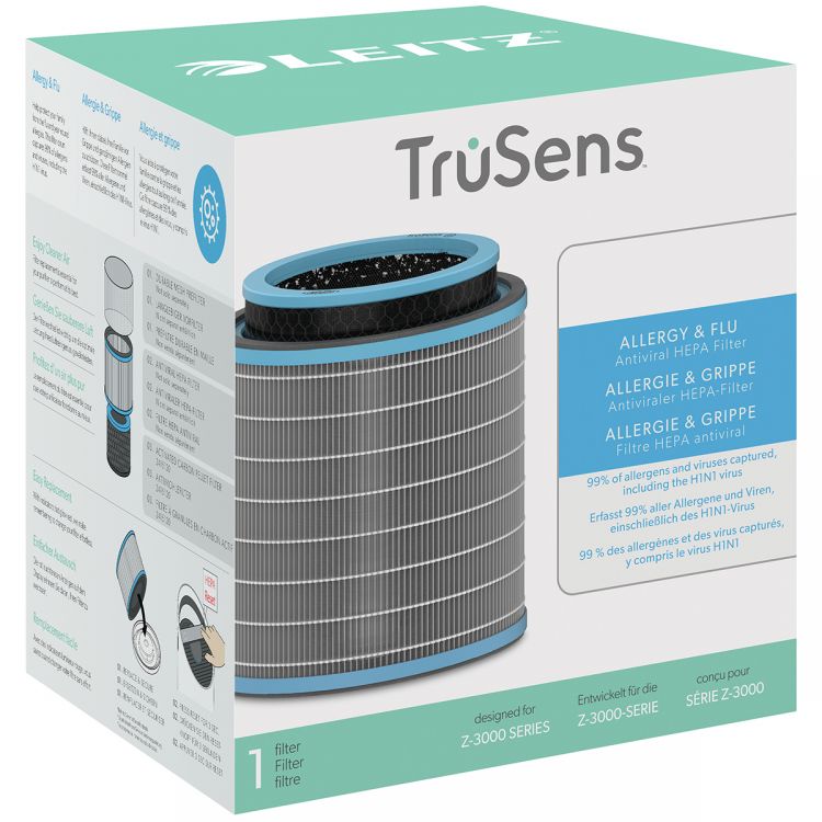 Leitz TruSens Z-3000 Allergy and Flu Anti-viral 3-in-1 HEPA Filter Drum