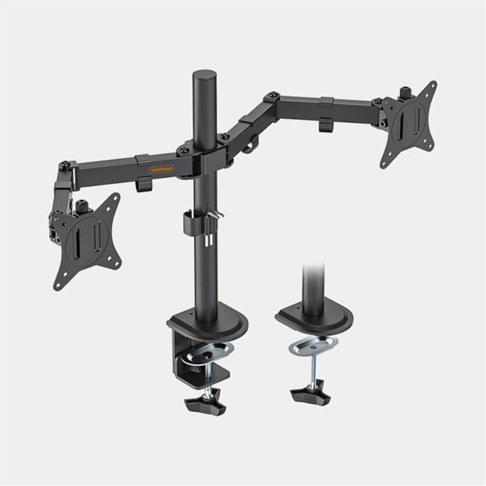 VonHaus Dual Monitor Stand Steel Desk Mount 13-32