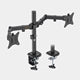 VonHaus Dual Monitor Stand Steel Desk Mount 13-32