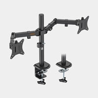 VonHaus Dual Monitor Stand Steel Desk Mount 13-32