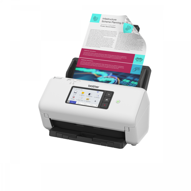 Brother ADS-4700W Professional Wired and Wireless Desktop Document Scanner
