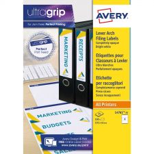 Avery L4761-25 192 x 61mm Filing Labels 25 Sheets - 4 Labels per Sheet