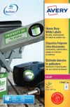Avery L7060-20 Resistant Labels 20 sheets - 21 Labels per Sheet