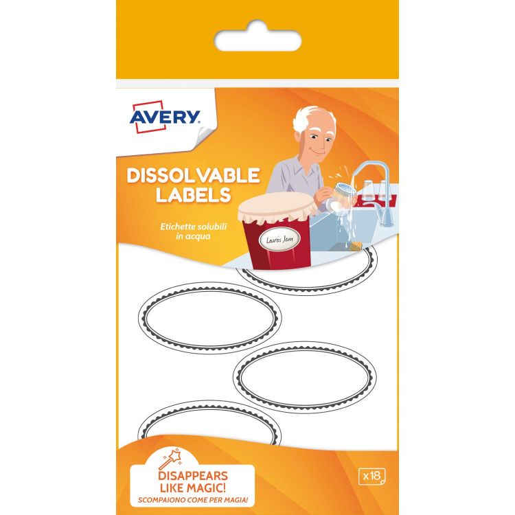 Avery SOLUB18 55 x 29 mm Dissolvable Labels