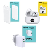 Prevo Travel Bundle - ANC Earbuds, 10000mAh Powerbank & 65W Charger
