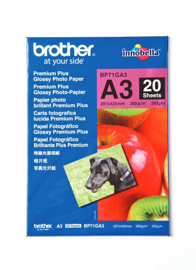 Brother BP71G A3 Glossy Paper (20 Sheets)