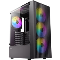Antec AX27 RGB Elite Mid-Tower Case - Mesh Front, Tempered Glass