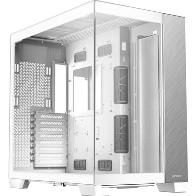 Antec C8 Aluminum White Full Tower Case - Dual Chamber Glass Panel