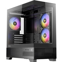 ANTEC CX500M Micro Tower Gaming Case - Black ARGB, Tempered Glass, USB-C