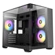 Antec CX600M Trio ARGB Mini Tower Case - Tempered Glass Dual Chamber