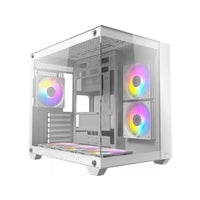 ANTEC CX800 White Mid Tower Gaming Case - 270° Tempered Glass ARGB