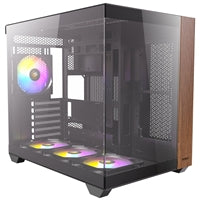 Antec CX800 Wood ARGB Mid-Tower Case - 270° Glass, USB-C, Steel
