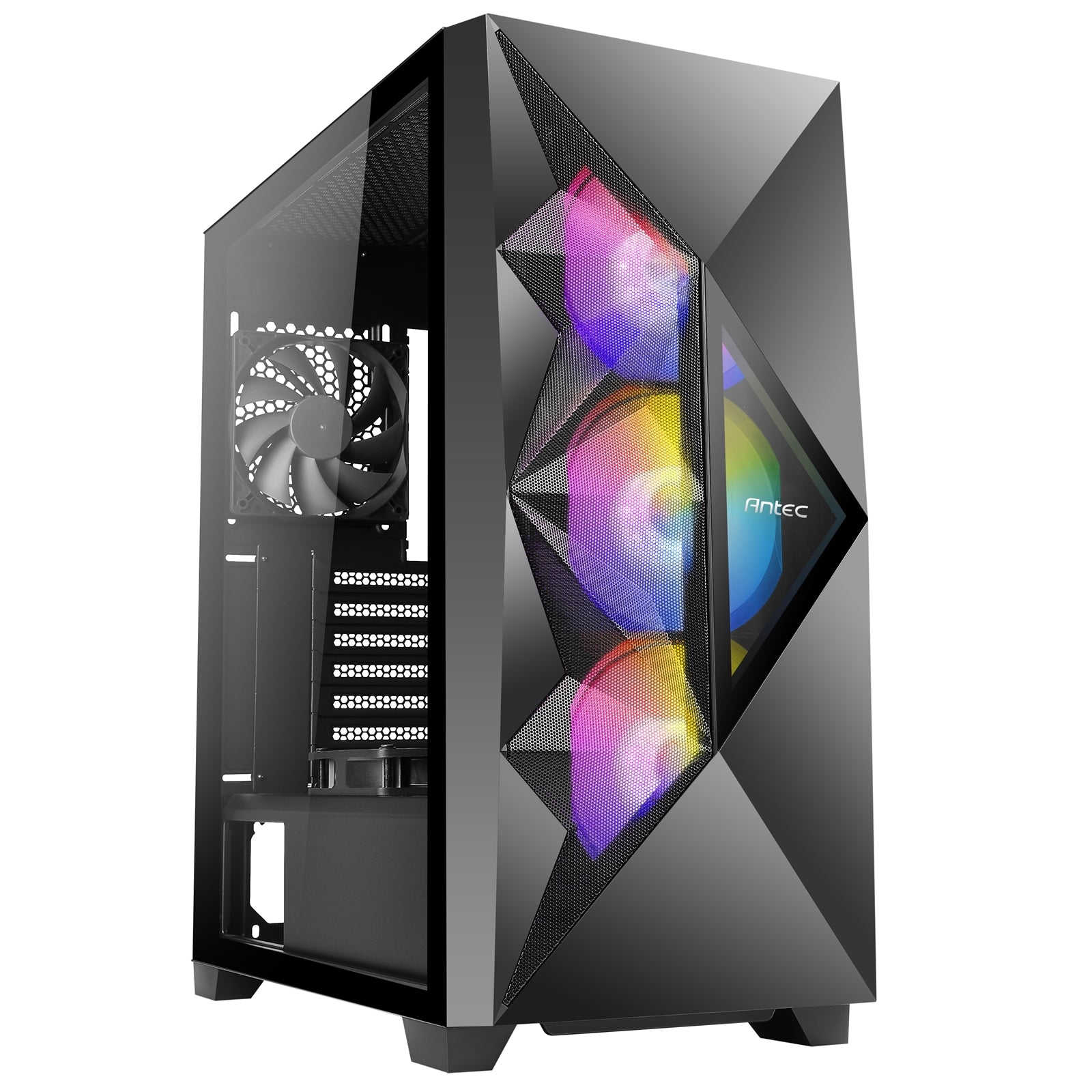 ANTEC DF800 FLUX Gaming Case - Black Mid Tower ATX with ARGB Fans
