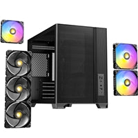 Antec FLUX M Micro-ATX Mini Tower Case - 6 ARGB PWM Fans, USB-C