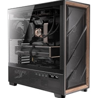 Antec Flux PRO Full Tower Case - Walnut Wood, 6 PWM Fans, E-ATX
