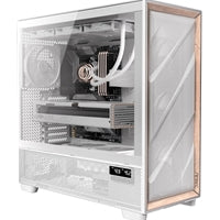 Antec Flux PRO Full Tower Case White/Walnut - 6 PWM Fans, USB-C