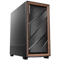 Antec Flux SE Mid Tower Case - Walnut Wood, 5 PWM Fans, USB-C