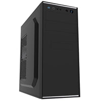 CiT Jet Stream ATX Mid Tower Case 500W PSU Black Silver Metal
