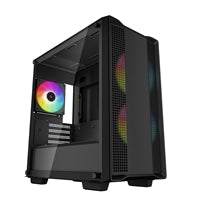 DeepCool CC360 ARGB Micro-ATX Case - Tempered Glass, 3x ARGB Fans
