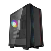DeepCool CC560 ARGB V2 ATX Mid Tower Case - Tempered Glass Black
