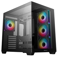 DeepCool CG530 Mid-Tower ATX Case - Dual Tempered Glass, 4 ARGB Fans