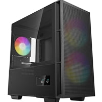 DeepCool CH360 Digital Mid Tower Case - Black Hybrid Glass, 360mm AIO