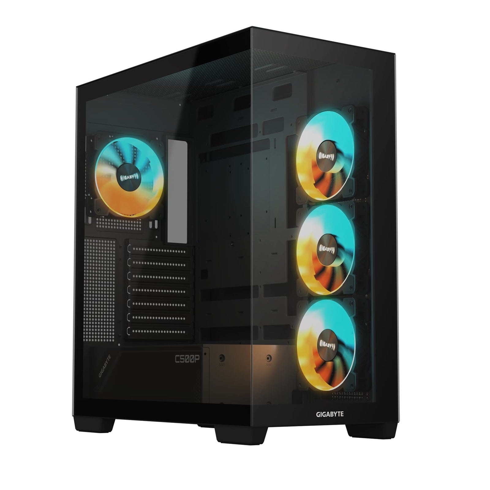 Gigabyte C500 Panoramic Tempered Glass Mid-Tower ATX Case Black