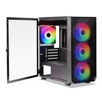 Tecware Forge M Omni Micro-ATX Case - Lockable Tempered Glass