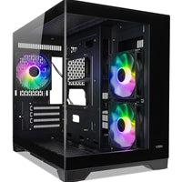 TecWare VXN Evo mATX Case - Dual-Chamber Steel Tempered Glass, 3 ARGB Fans