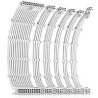 Antec White Sleeved PSU Extension Cable Kit - 6 Pack 300mm