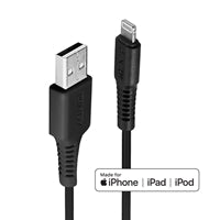 Lindy MFi Certified Lightning Cable 0.5m USB-A Black