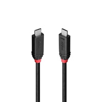 Lindy Black Line USB4 Cable 2m 240W Triple Shielded USB-C to USB-C