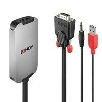 Lindy VGA to HDMI Converter Cable 0.18m USB Powered 1080p Audio