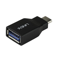 LINDY USB-C to USB-A Adapter - 10Gbps USB 3.2 Gen 2 - Black