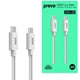 Prevo USB-C 3.2 Cable 100W Pure Copper 1m White 20V/5A Fast Charge