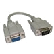 VGA 9-Pin to SVGA HD15 Adapter 21cm Gold Pins Nickel Grey