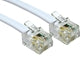 RJ11 to RJ11 Cable 3m White - Male to Male Modem Phone Cable