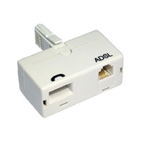 ADSL Micro Filter Adapter White - BT Male to BT & RJ11 Female