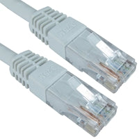 CAT6 Ethernet Cable 0.25m White - Bare Copper UTP Patch Lead